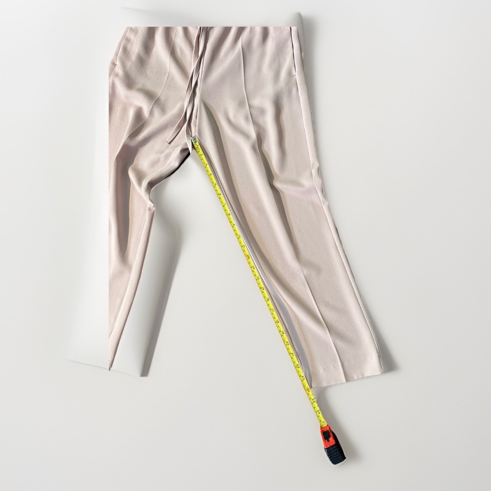 Reiss Hailey Pull On Trousers Nude Pink Colour Pockets Recycled Polyester 4 - Picture 11 of 11